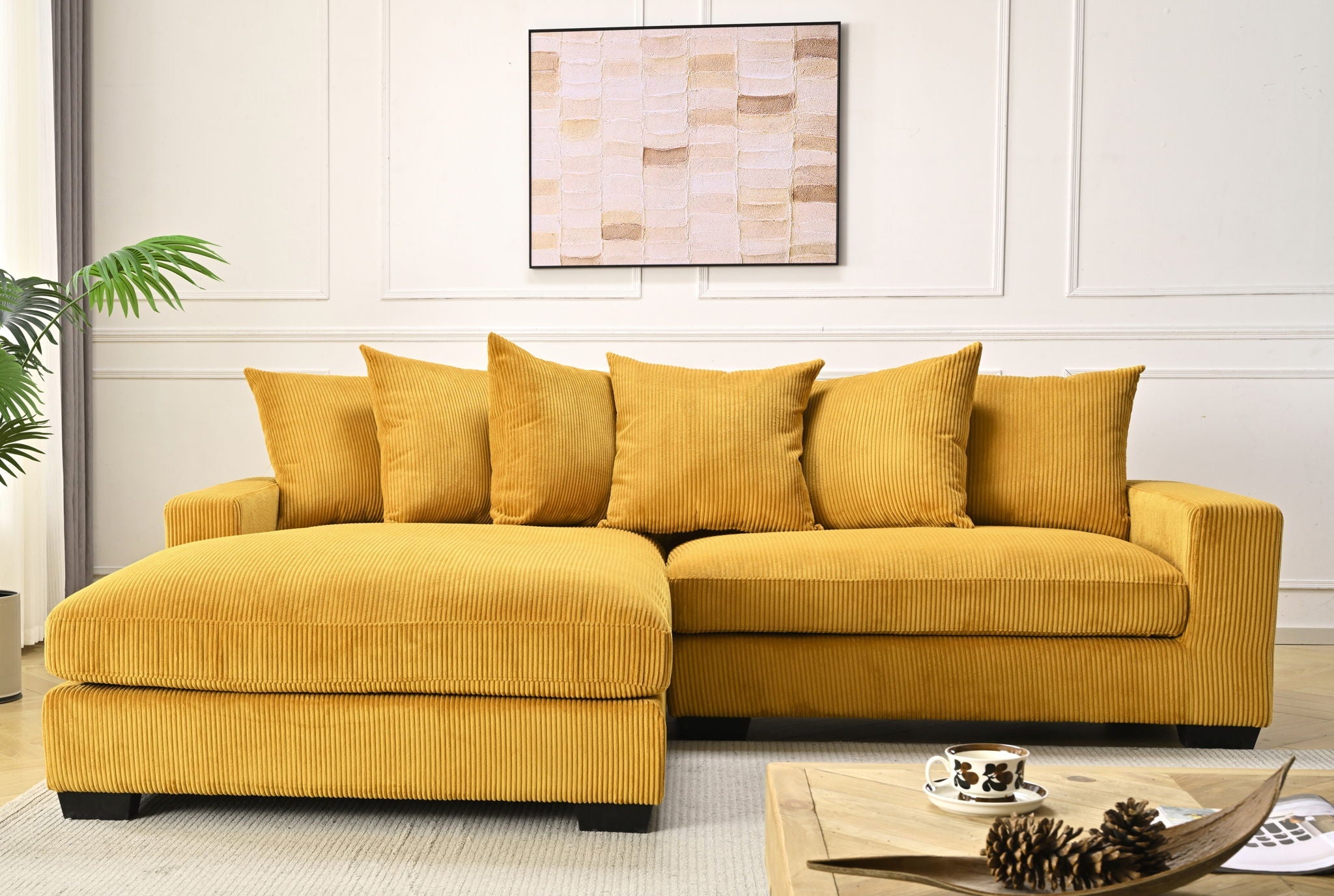 Luxe - Oversized 2-Piece Sectional L-Shaped Sofa Chaise