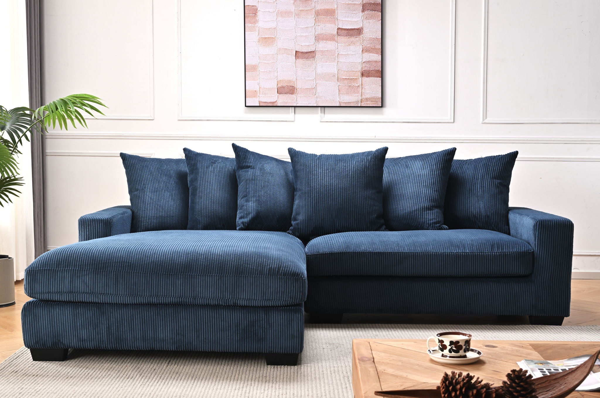 Luxe - Oversized 2-Piece Sectional L-Shaped Sofa Chaise
