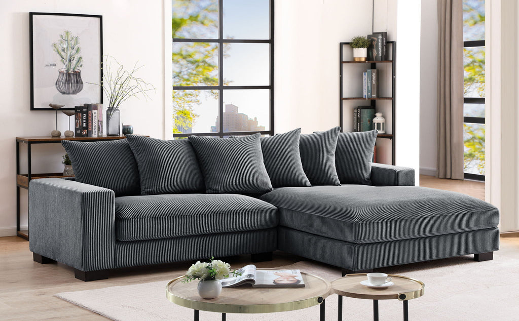 Luxe - Oversized 2-Piece Sectional L-Shaped Sofa Chaise