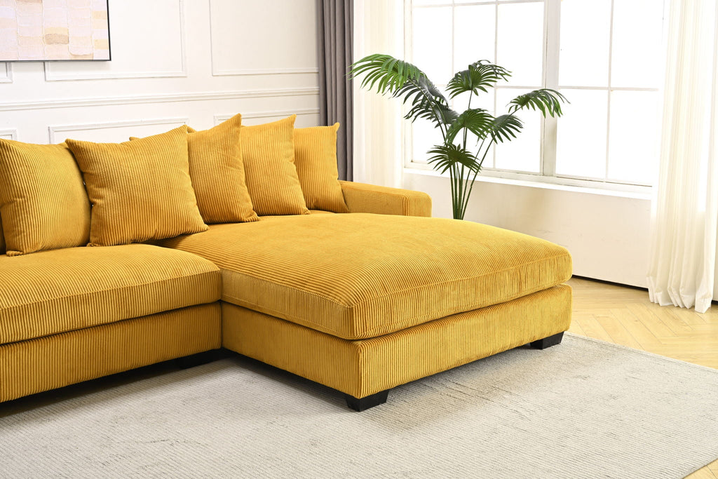 Luxe - Oversized 2-Piece Sectional L-Shaped Sofa Chaise