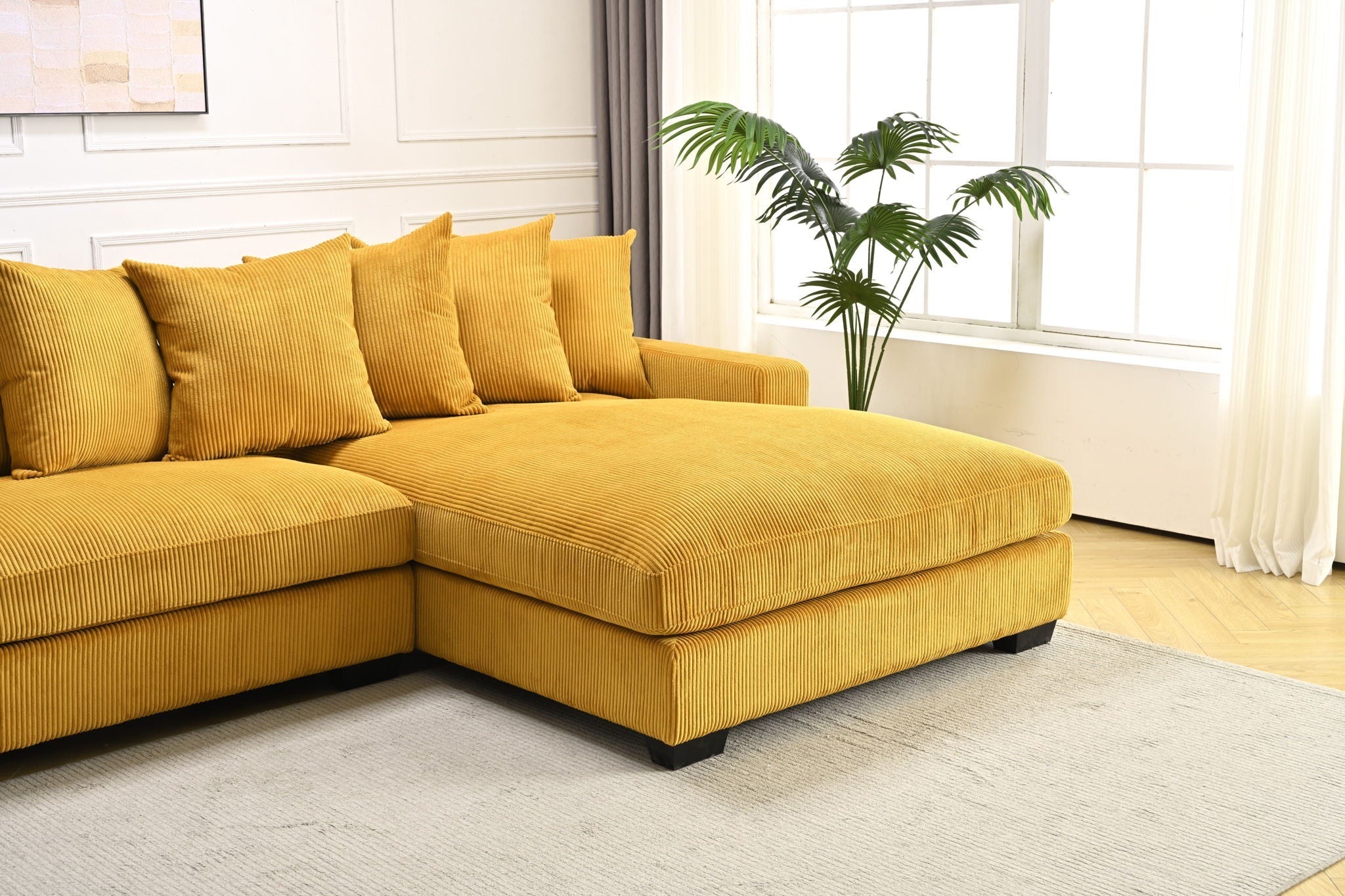 Luxe - Oversized 2-Piece Sectional L-Shaped Sofa Chaise