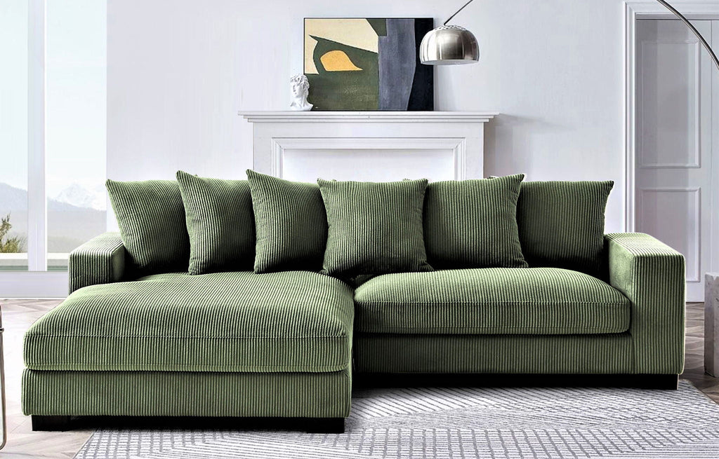 Luxe - Oversized 2-Piece Sectional L-Shaped Sofa Chaise