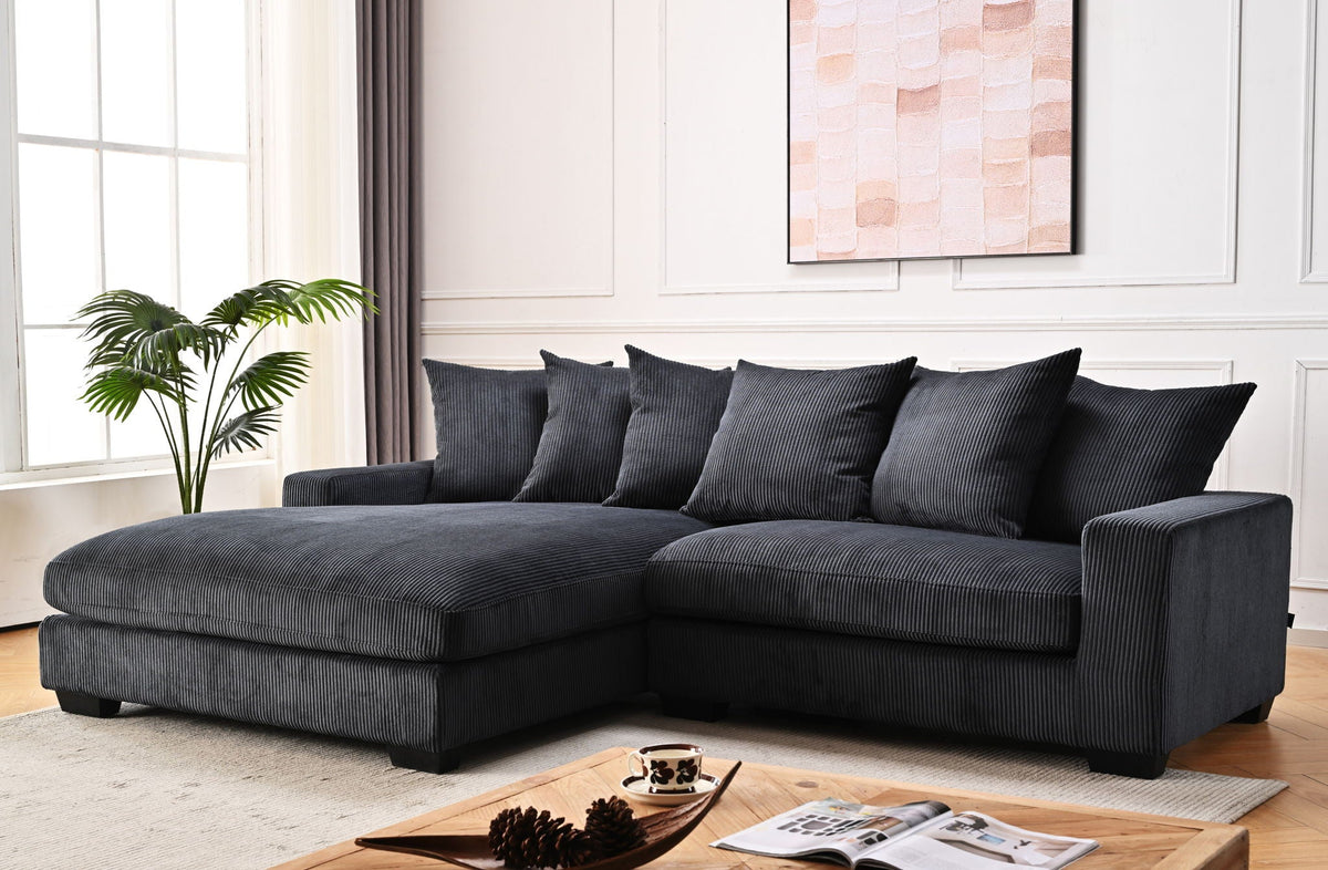 Luxe - Oversized 2-Piece Sectional L-Shaped Sofa Chaise