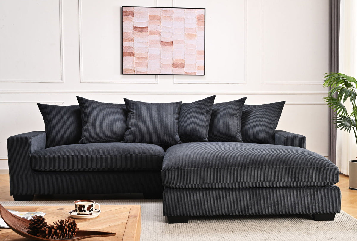 Luxe - Oversized 2-Piece Sectional L-Shaped Sofa Chaise