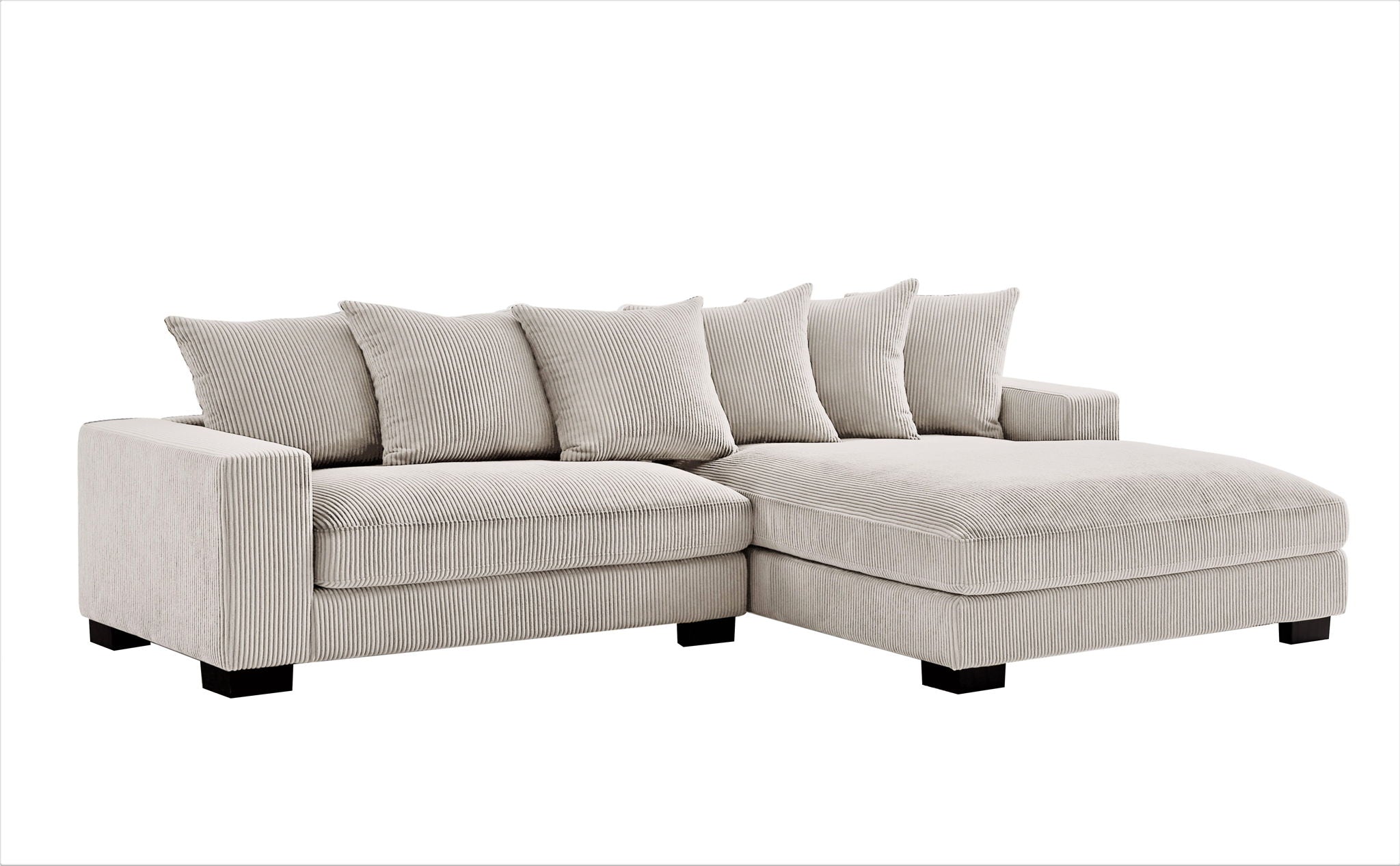 Luxe - Oversized 2-Piece Sectional L-Shaped Sofa Chaise