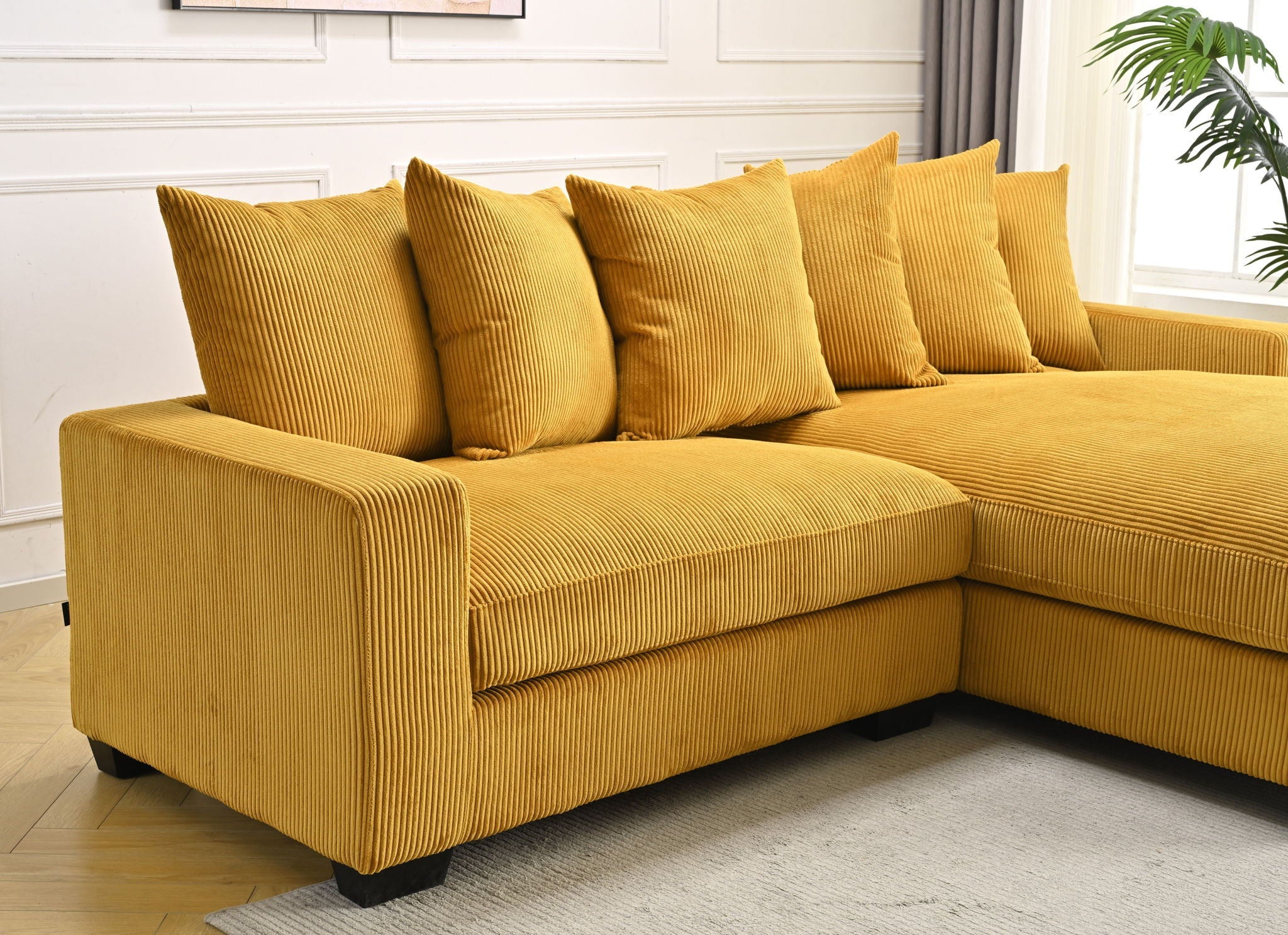 Luxe - Oversized 2-Piece Sectional L-Shaped Sofa Chaise