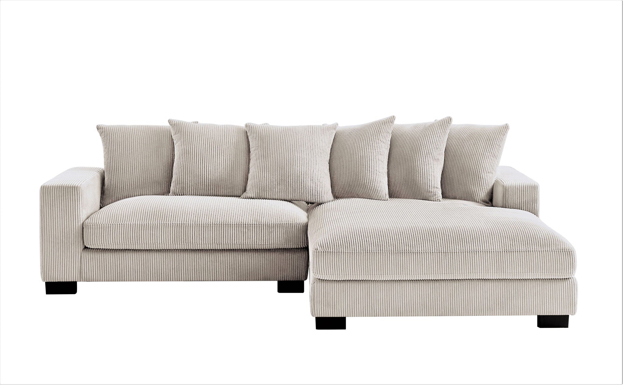 Luxe - Oversized 2-Piece Sectional L-Shaped Sofa Chaise