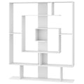 7-Tier Geometric Bookcase with 2 Anti-Tipping Kits