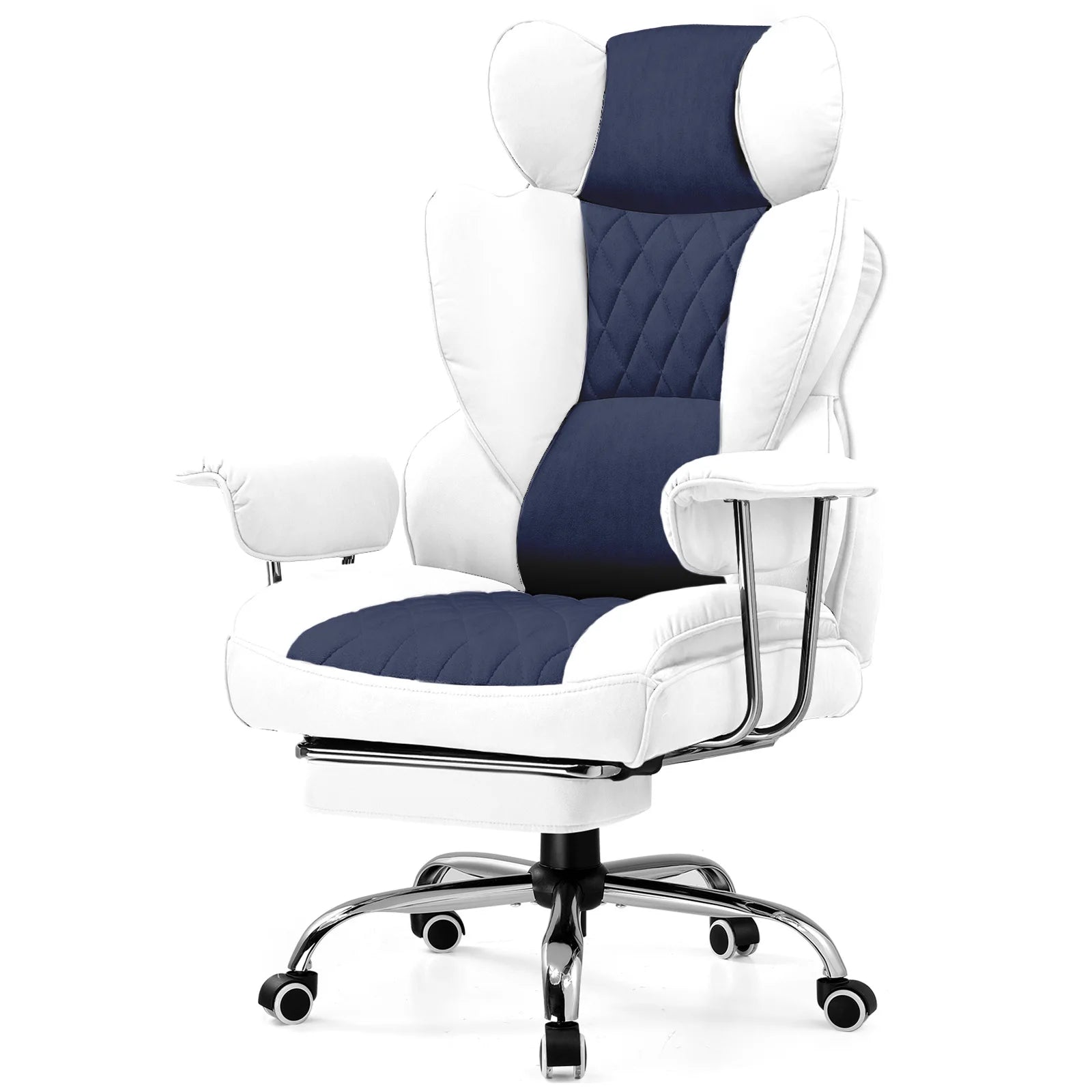 Big/Tall Gaming Chair Pocket Spring Lumbar Support, Ergonomic, Footrest