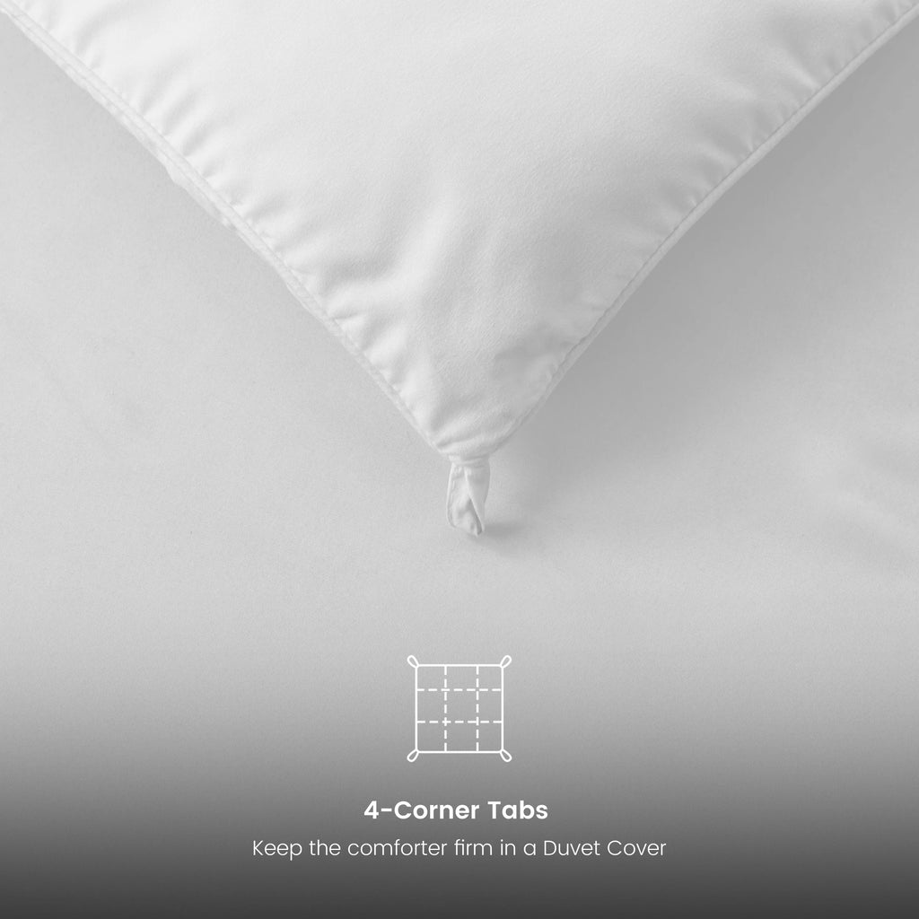 Luxe Decor Down Alternative Comforter – 1 Piece Fluffy Duvet Insert with Box Stitch Design – Soft and Cozy Bedding, 102" x 90"