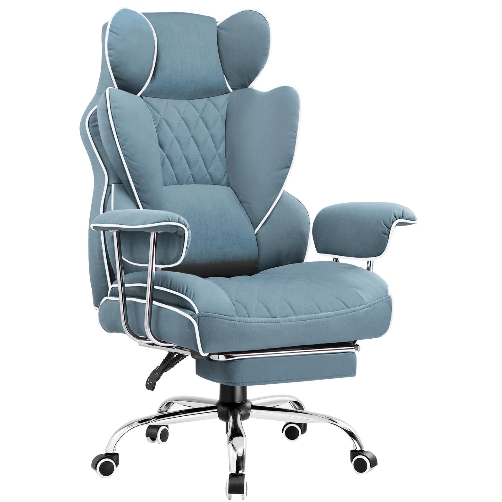 Big/Tall Gaming Chair Pocket Spring Lumbar Support, Ergonomic, Footrest