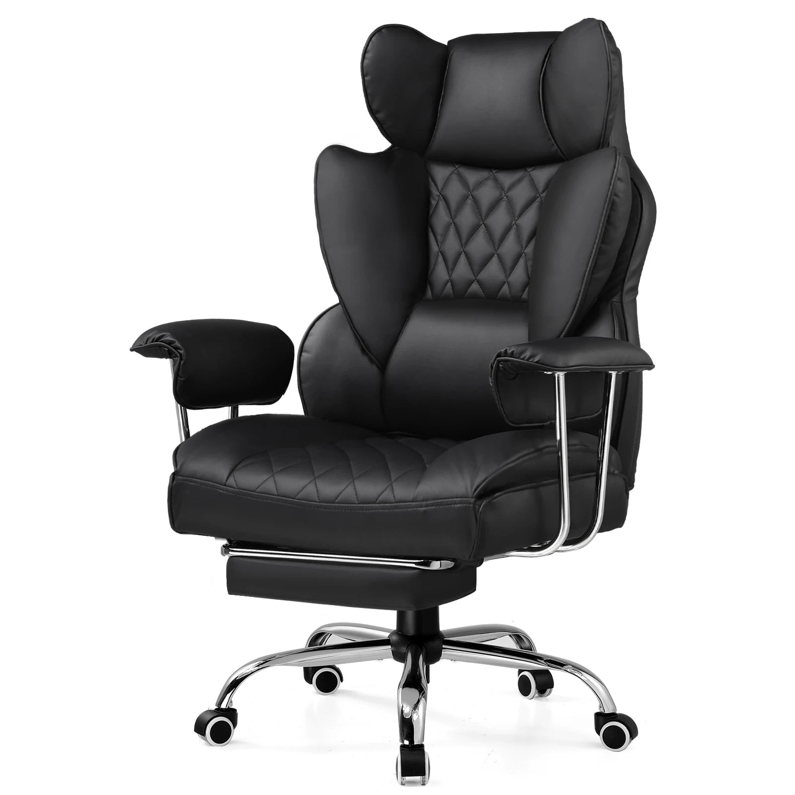 Big/Tall Gaming Chair Pocket Spring Lumbar Support, Ergonomic, Footrest