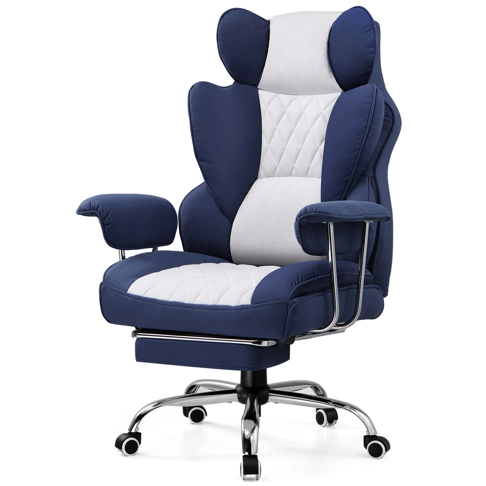 Big/Tall Gaming Chair Pocket Spring Lumbar Support, Ergonomic, Footrest