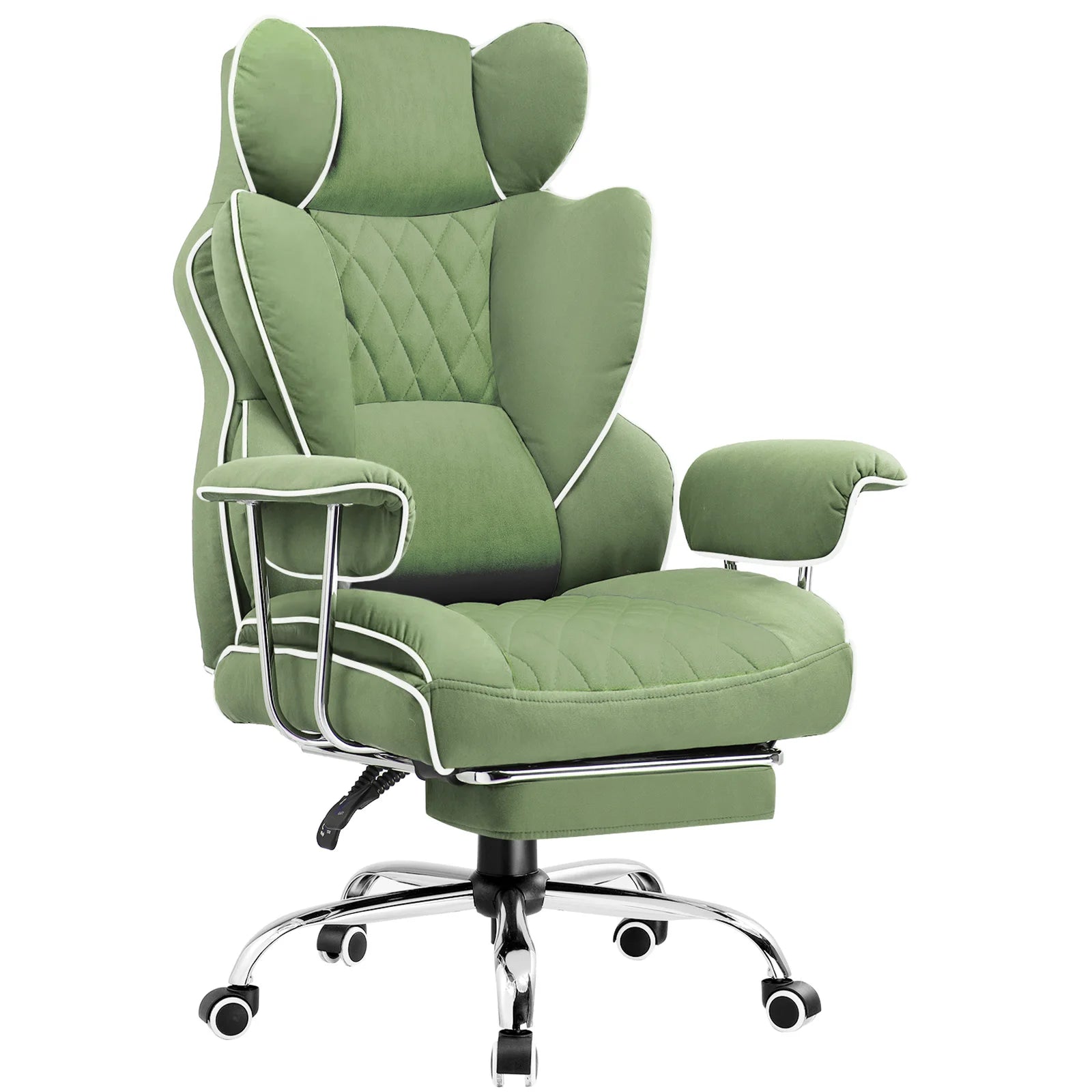 Big/Tall Gaming Chair Pocket Spring Lumbar Support, Ergonomic, Footrest