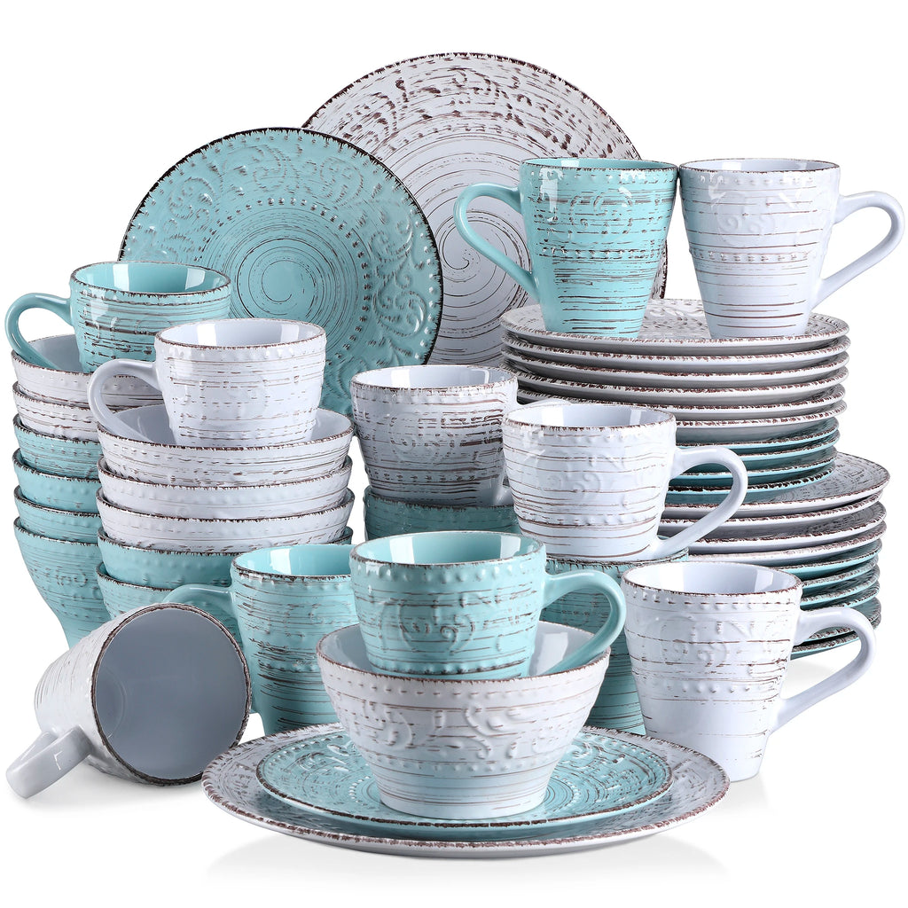 VINE Stoneware Set Dinner Plate, Dessert Plate, Bowl, Mug