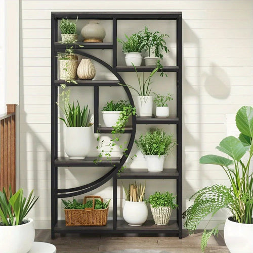 5-Tier Bookcase, Freestanding Bookshelf with Open Storage Shelves