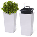 2pc Outdoor/Indoor High Front w/Drainage Holes Auto Watering