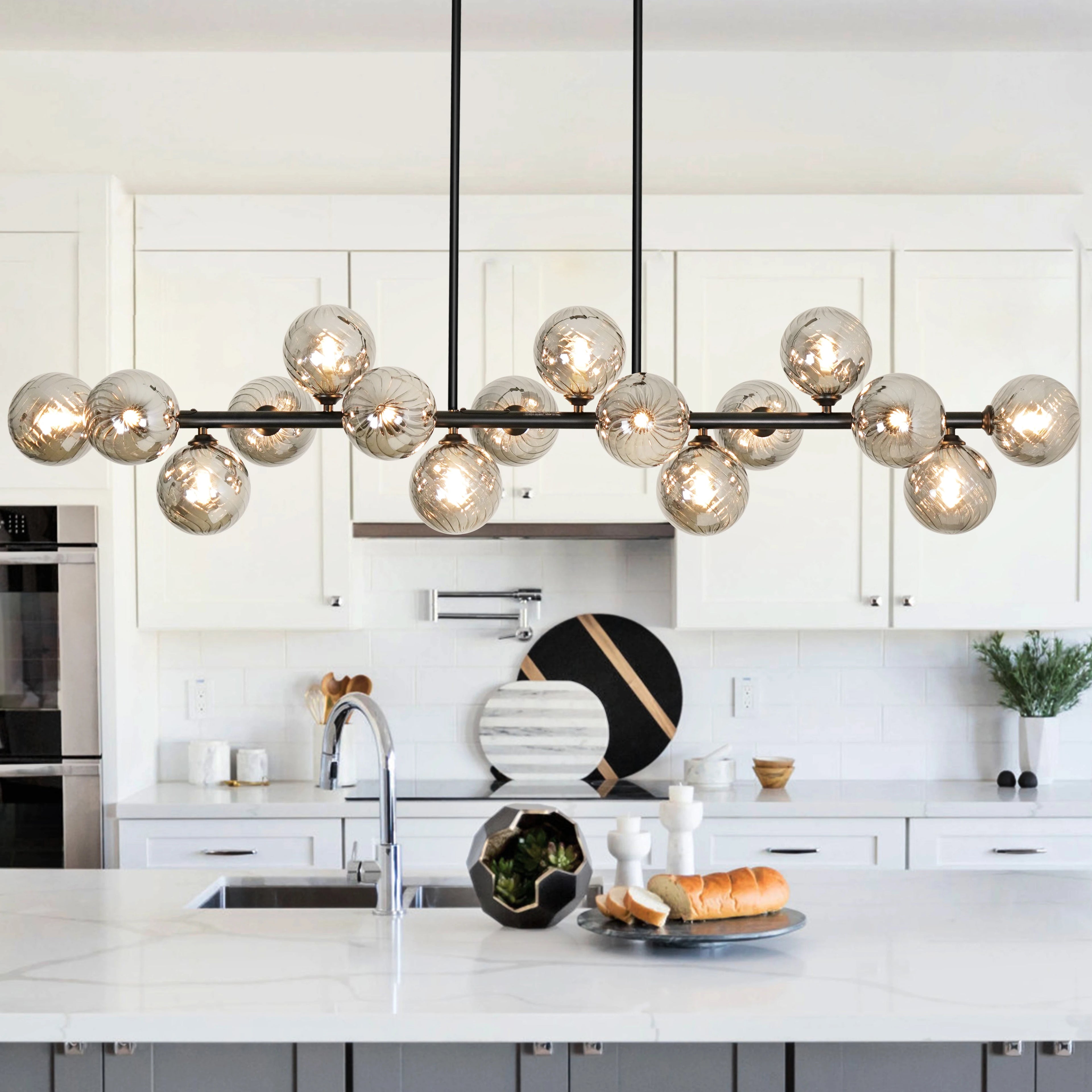 16-Lights Sputnik Chandelier 54in