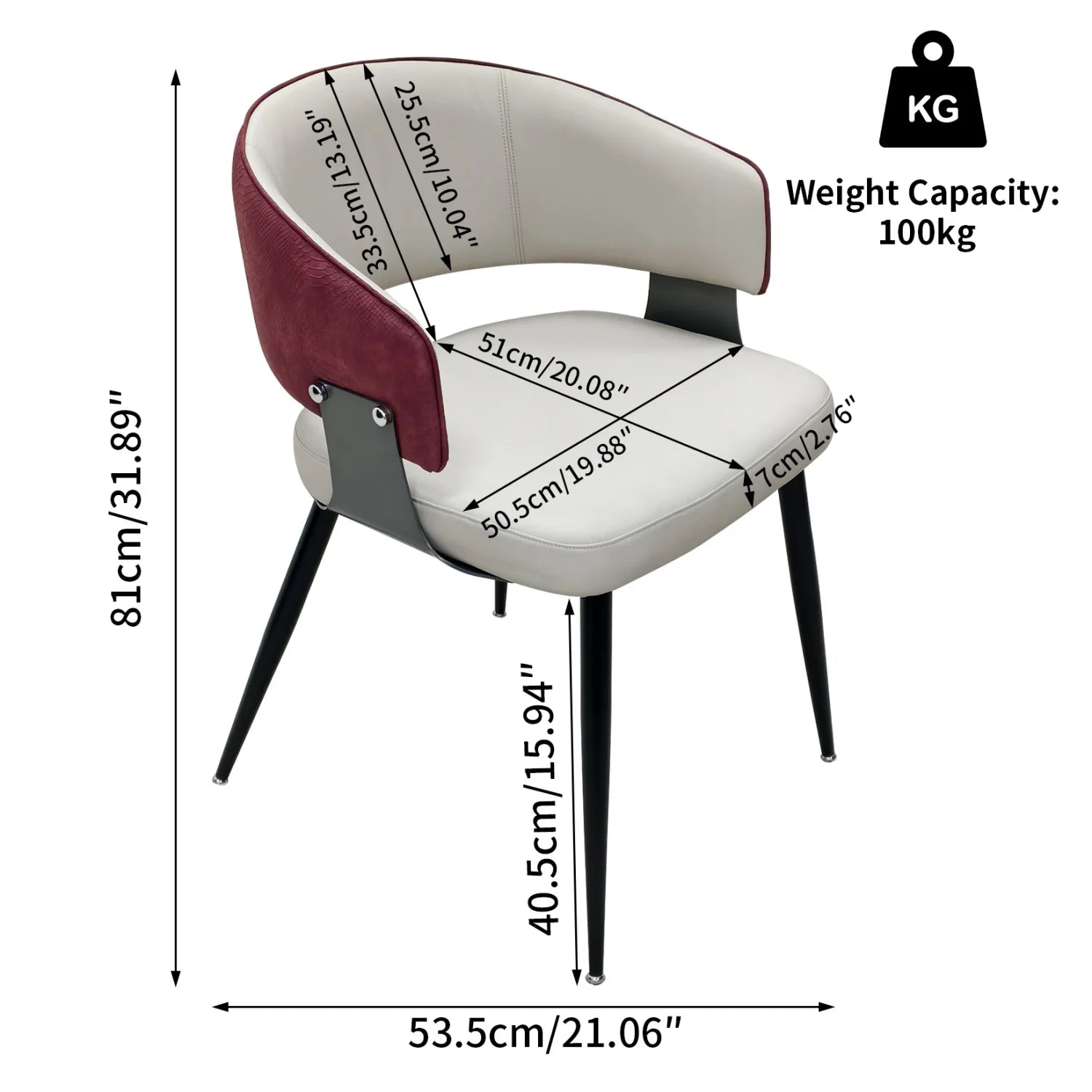 1 Or 2PCS Chairs, Upholstered Padded Chairs, Wide Seat Excluding Tables
