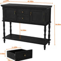 Console Table 2 Drawers 2 Storage Cabinets Open Shelf