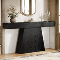 63" Black Console Table, Narrow Long Sofa / Behind Couch Table
