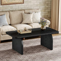 Farmhouse 47.24IN Coffee Table  Engineered Wood Center Sturdy Base