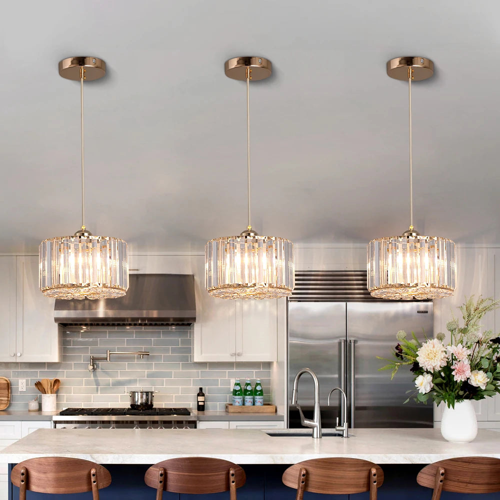 Nordic Hanging Ceiling Pendant Light Crystal Led Chandelier.