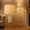 65" Tall Floor Lamp w/Night Light, Vintage Standing Lamp