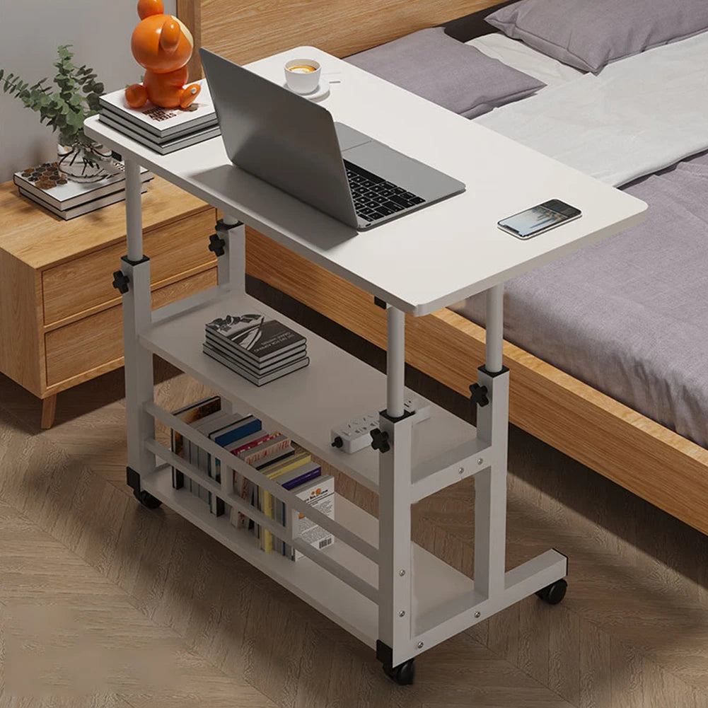 Multi-Layer Adjustable Standing Computer  Desk, Wooden