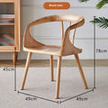Wood Minimalist Ergonomic Designer Dining Chairs