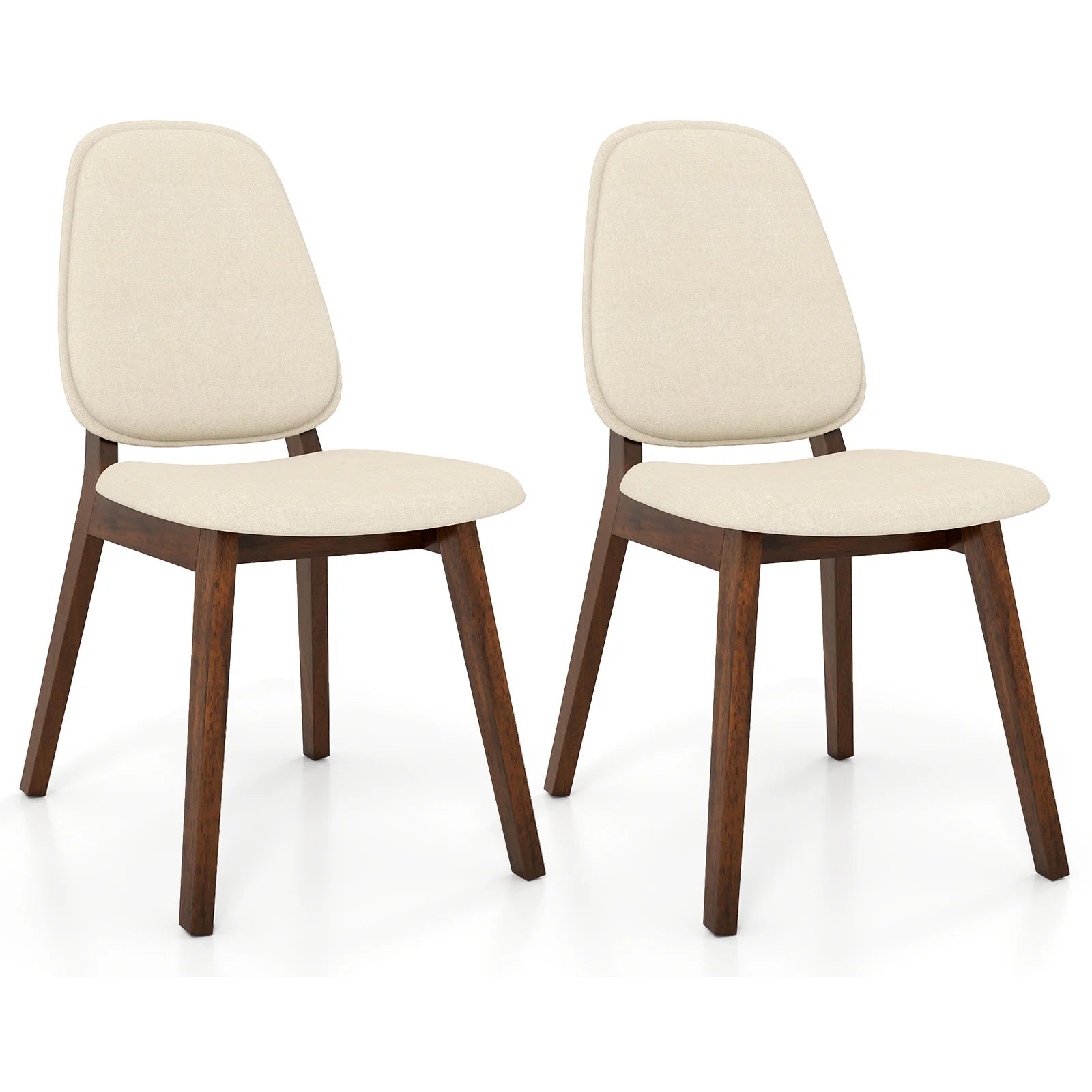 Linen Lined Modern Dining Chair Set