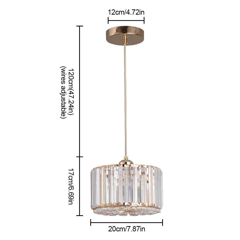 Nordic Hanging Ceiling Pendant Light Crystal Led Chandelier.
