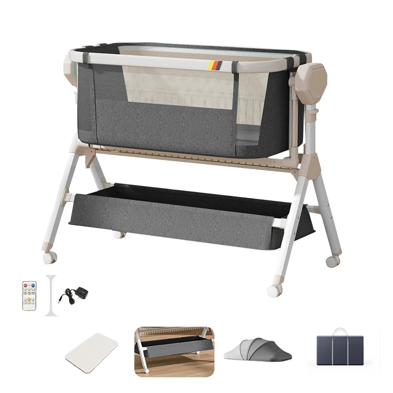 Automatic Rocking Bassinet Cradle/Sleeper Music Lights Comfortable Soft Mattress
