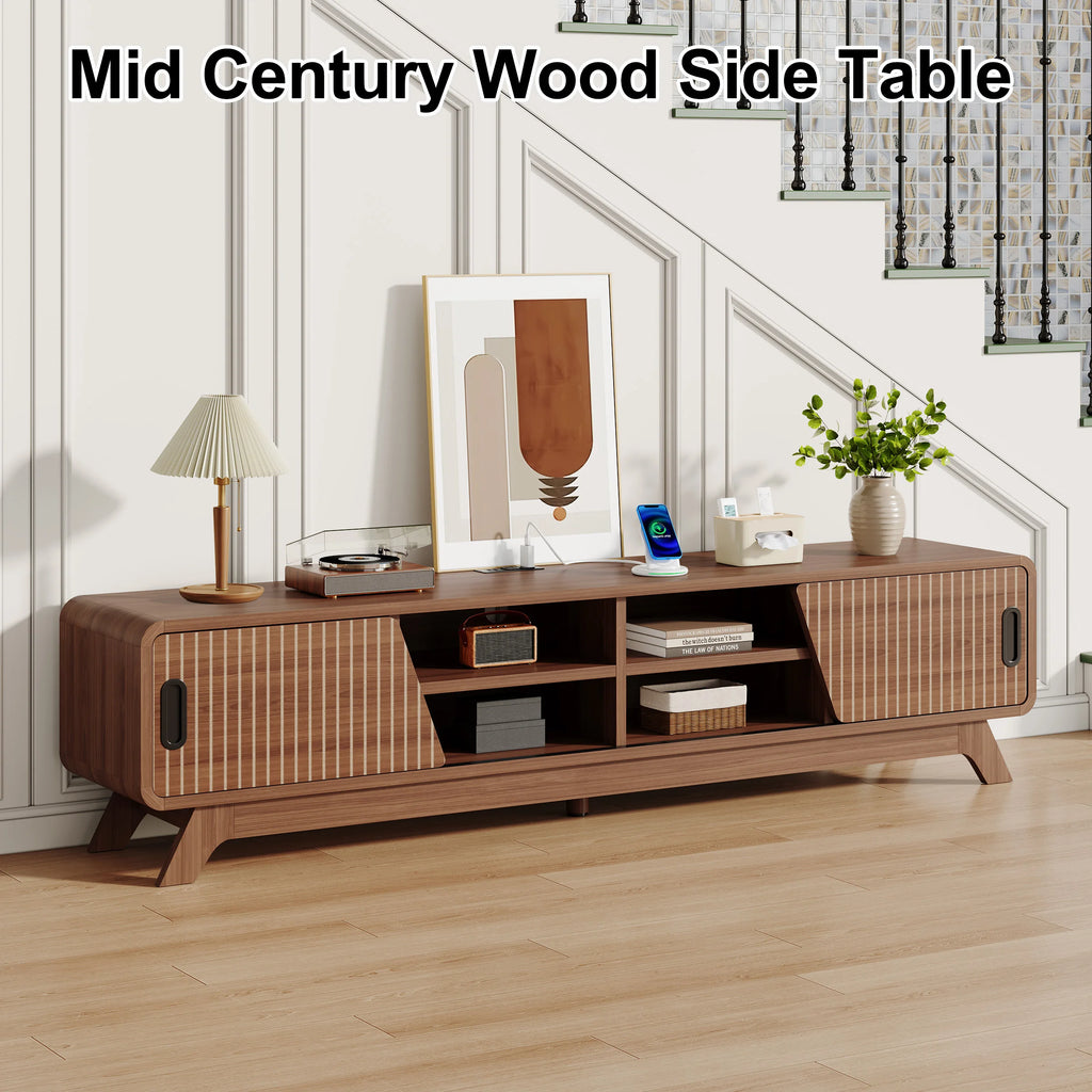 TV Stand, Storage, Shelves, Sliding Doors, American Standard Charging Station