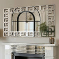 Wisfor 48”×28”Rectangle Grecian Venetian Mirror Sliver Accent.