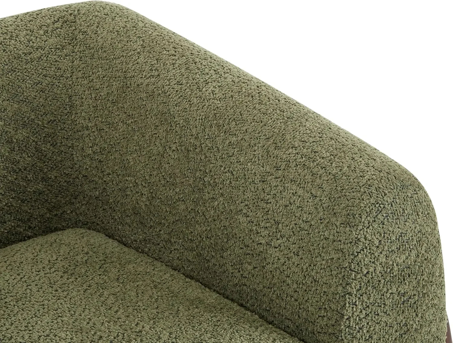 Boucle Fabric Upholstered Club Chair, Relaxing Chair w/Removable Seat Cushion