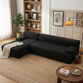 108"  Boneless Corduroy Cloud Sectional Sofa, Left-Facing Chaise, Soft Deep Lounger