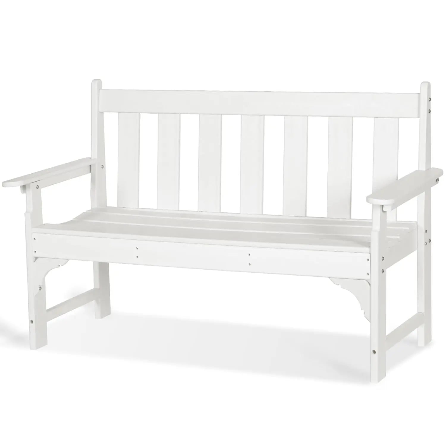 All Weather Outdoor Bench 800 Lbs 2 Person Rot/Fade Proof