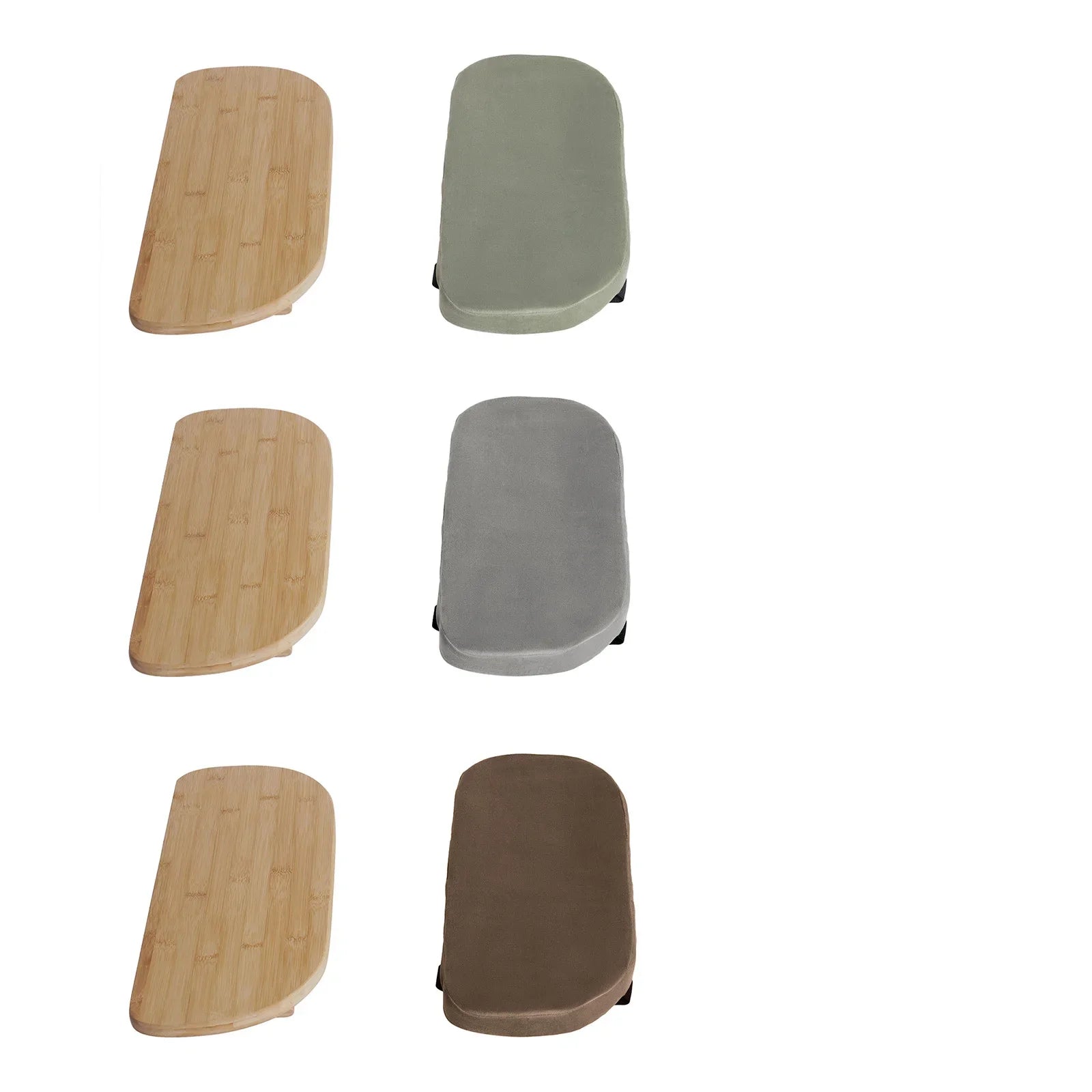 Bymaocar Foldable Kneeling Meditation Bench  Coffee/Gray/Green Color