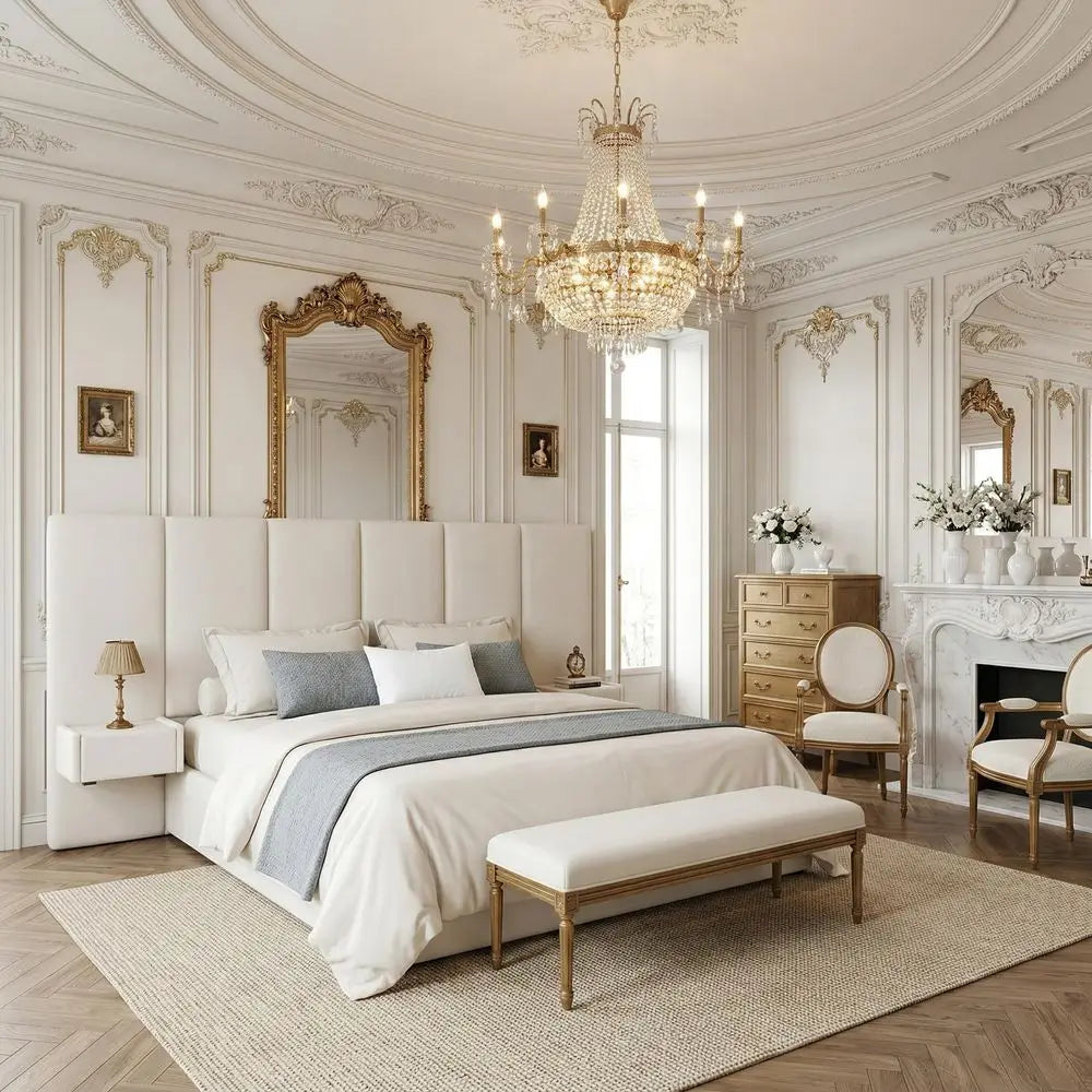 Velvet Headboard, Platform Bed Frame, Lift-Up Storage, Built-in Nightstands, No Box Spring Needed