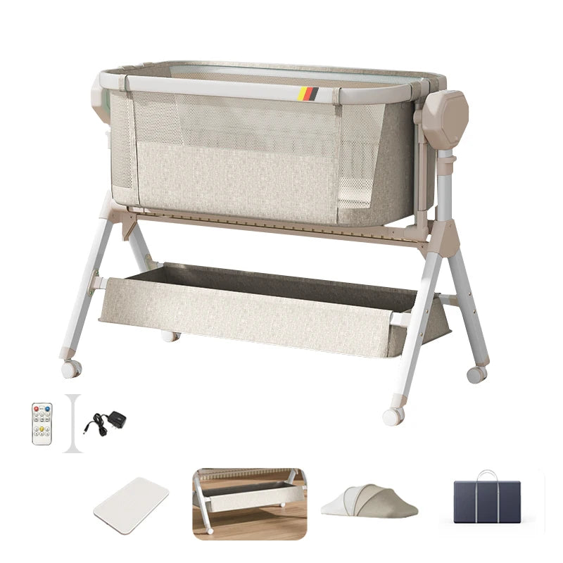 Automatic Rocking Bassinet Cradle/Sleeper Music Lights Comfortable Soft Mattress