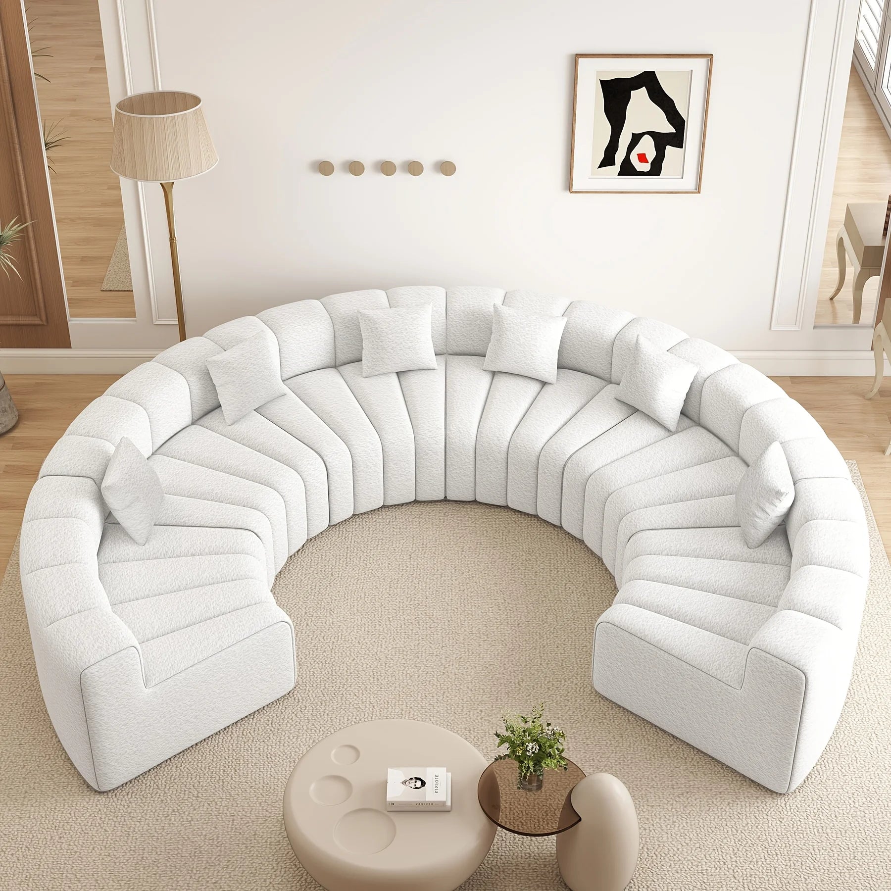 Sofa w/Chaise - Foam Cushioning, Sectional Cloud Sofa & Symmetrical
