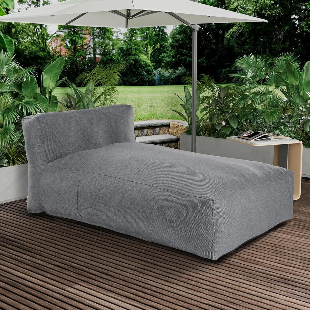 70" Bean Bag Lounger Chair for Sunbathing Tanning Water-Resistant