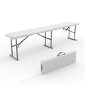 6FT Portable Folding Bench Carry Handle Heavy Duty & Stable