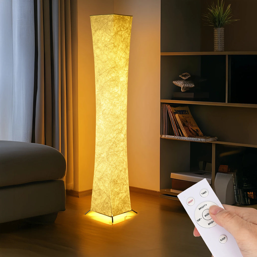 52" Soft Light Floor Lamp, Warm Light 3000K LED Fabric