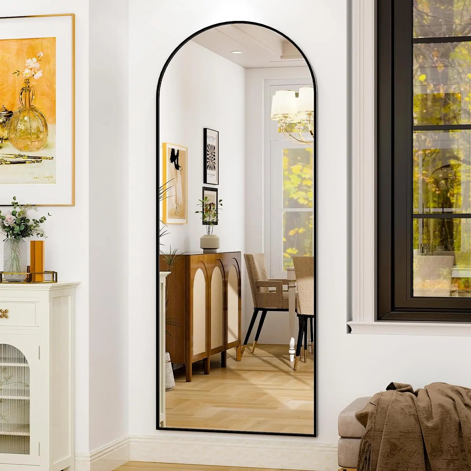 26" x 71" Full Length Mirror - Aluminum Alloy Frame Full