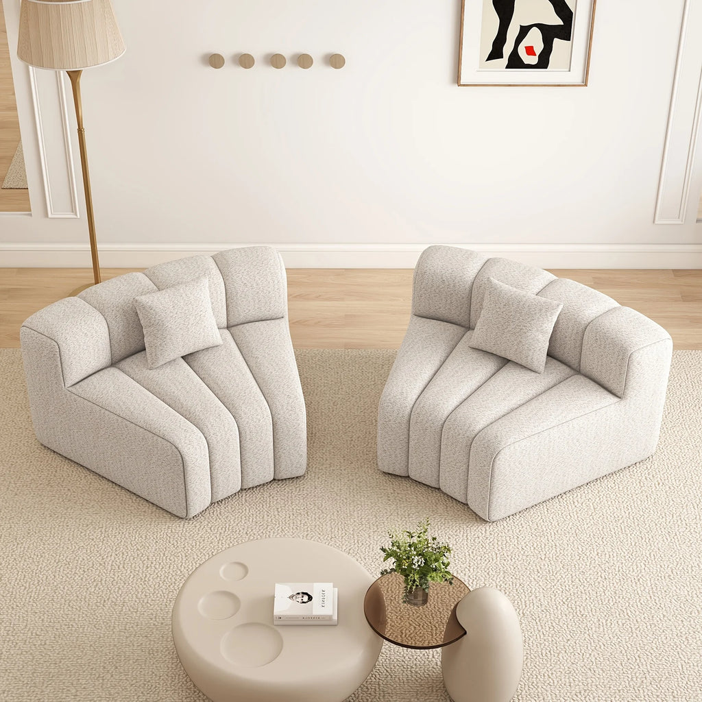 Sofa w/Chaise - Foam Cushioning, Sectional Cloud Sofa & Symmetrical