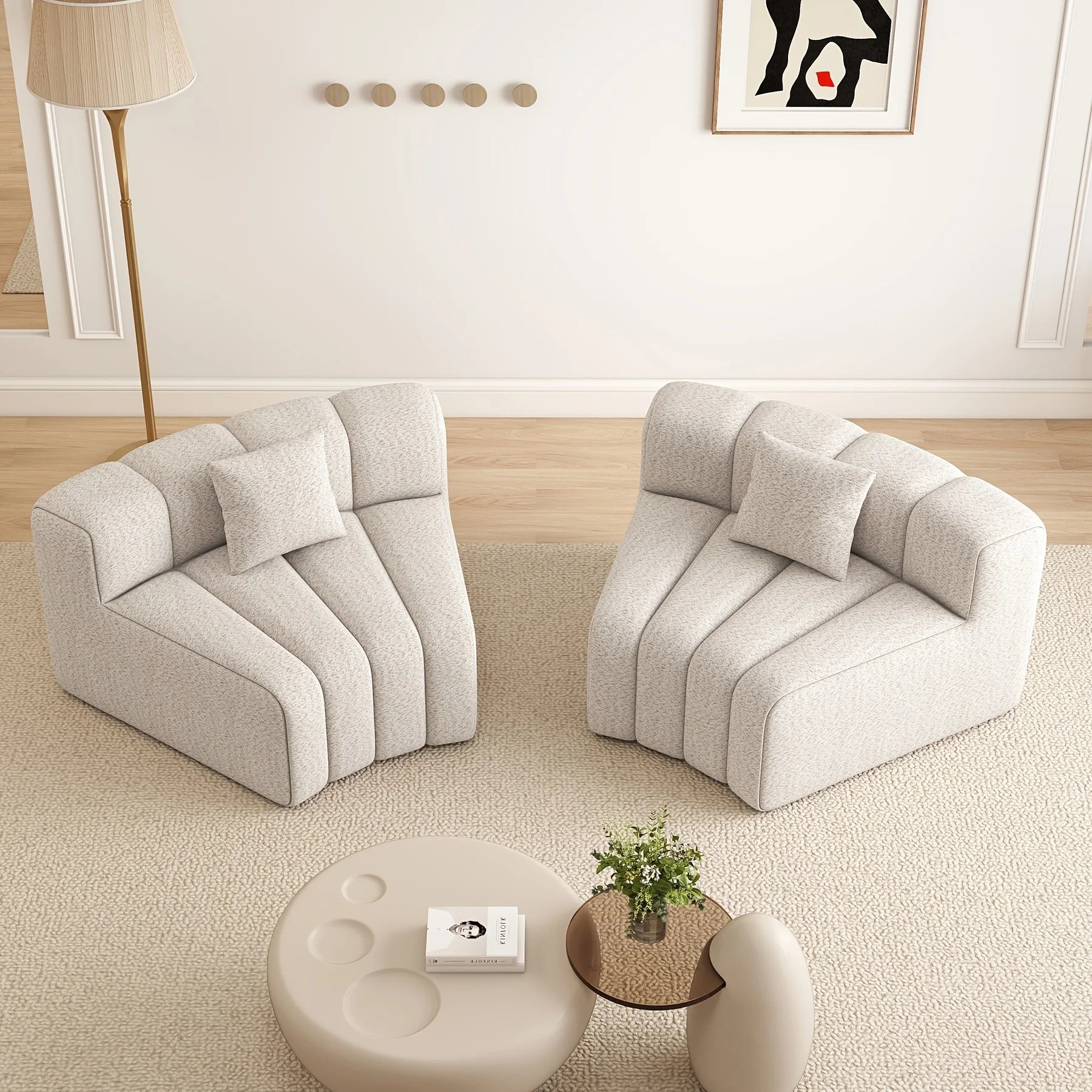 Sofa w/Chaise - Foam Cushioning, Sectional Cloud Sofa & Symmetrical