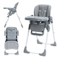 High Chair, Adjustable Height and Recline, Foldable High Chair