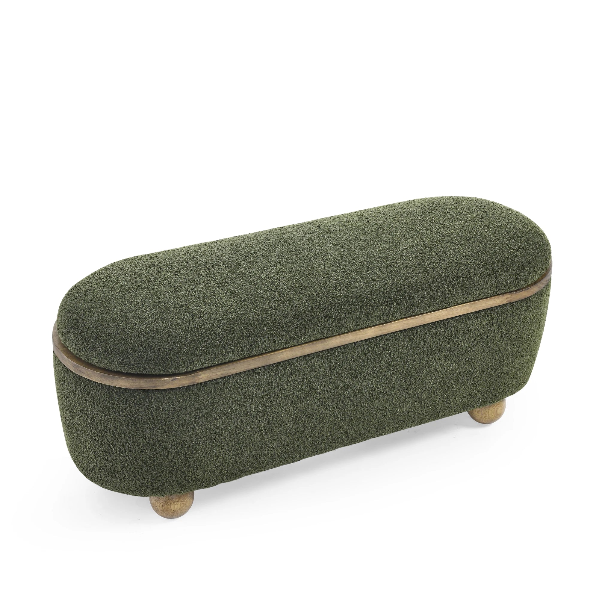 43.31" Ottoman Bench, Hidden Storage, Footrest Stool